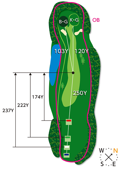 Out Course 1st hole