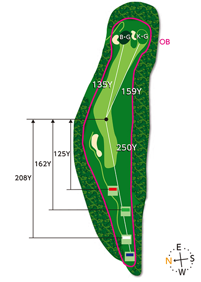 Out Course 2nd hole